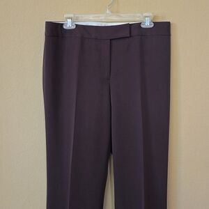 TAHARI brown straight leg pants
